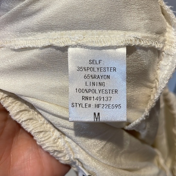 Fashion Nova Cream Tiered Ruffle Mini Dress M - Picture 8 of 8